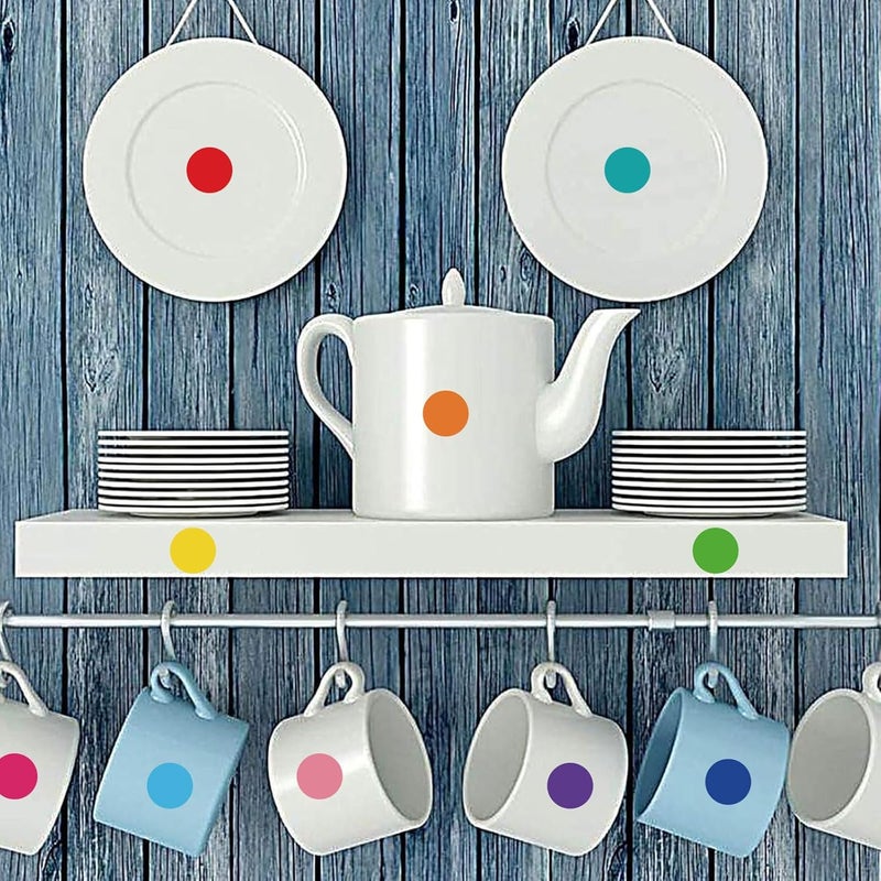 Aurtho 2000 Pcs 3/4" Garage Sale Price Stickers Sheets, 10 Color Yard Sale Price Stickers, Round Color Coding Labels, Circle Dot Sticker for Home Decorative,Office, Classroom, Papers Etc - Image 5